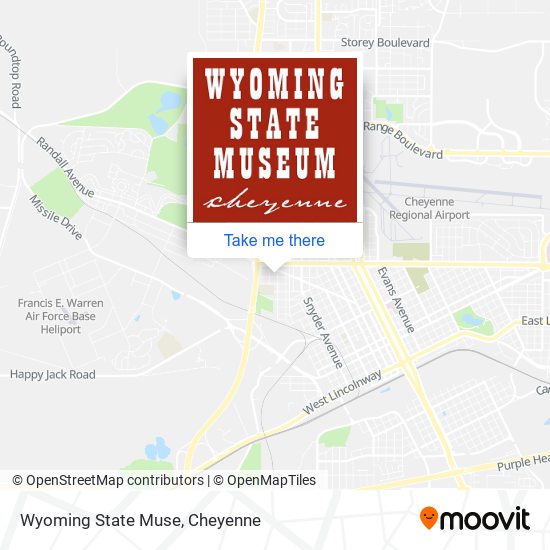 Wyoming State Muse map