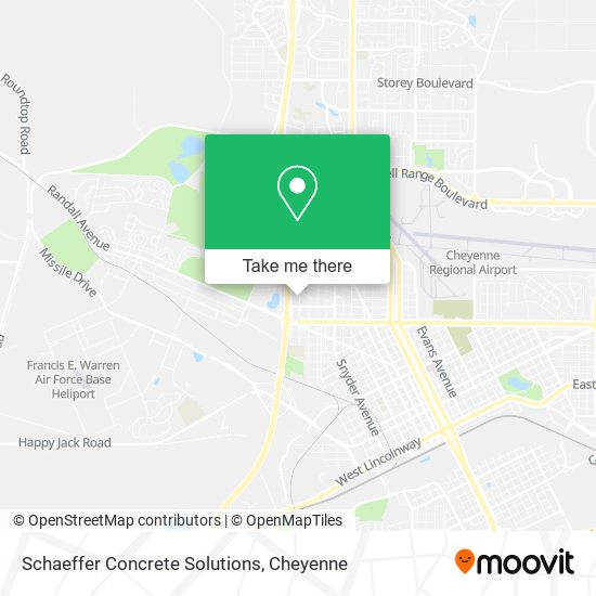 Schaeffer Concrete Solutions map