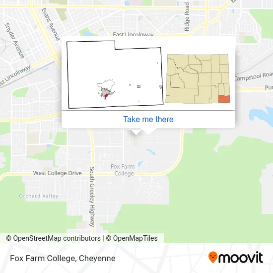 Fox Farm College map