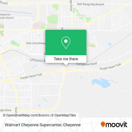 Mapa de Walmart Cheyenne Supercenter