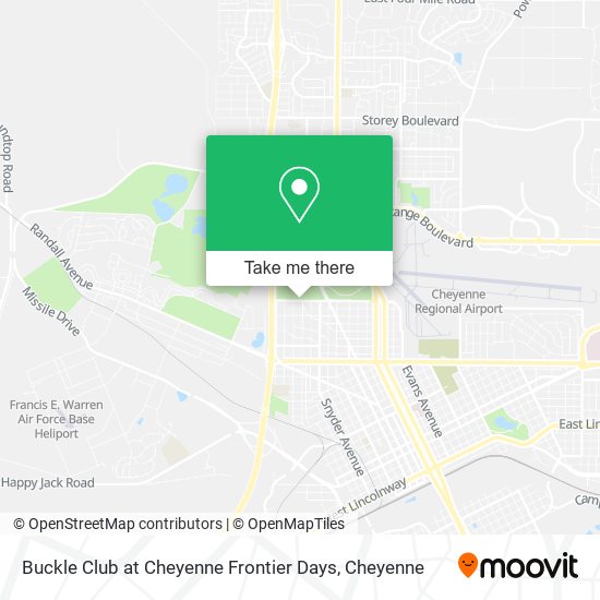 Mapa de Buckle Club at Cheyenne Frontier Days