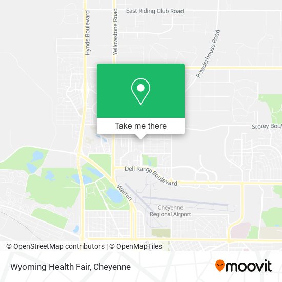 Wyoming Health Fair map