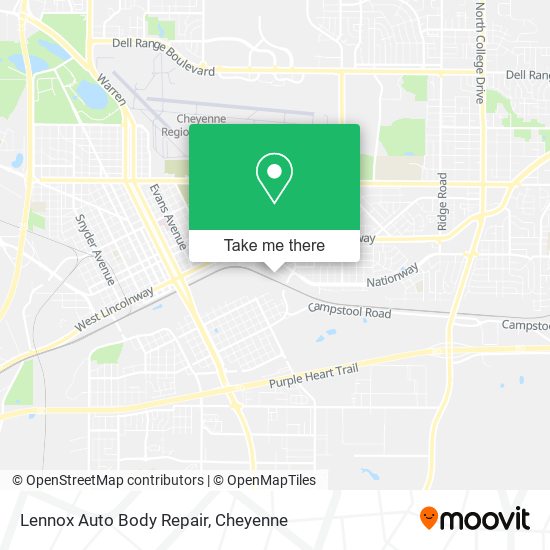 Mapa de Lennox Auto Body Repair