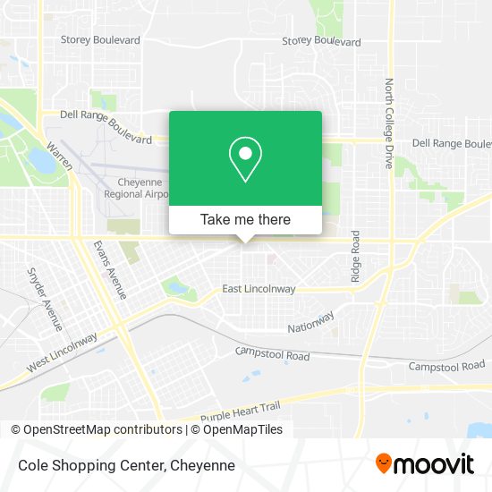 Cole Shopping Center map