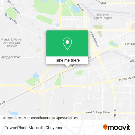 Mapa de TownePlace Marriott