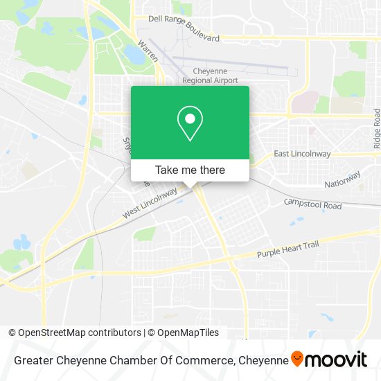 Greater Cheyenne Chamber Of Commerce map