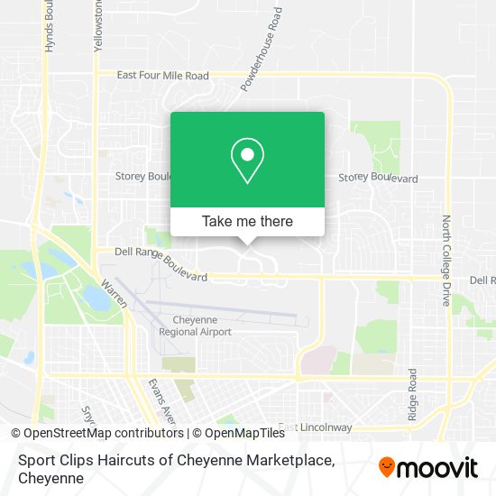 Mapa de Sport Clips Haircuts of Cheyenne Marketplace