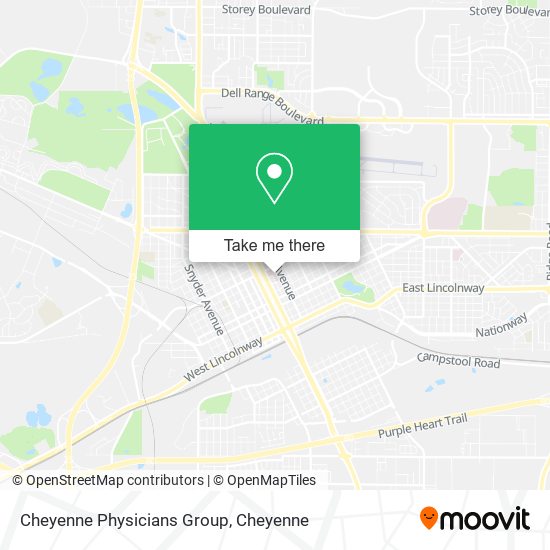 Cheyenne Physicians Group map