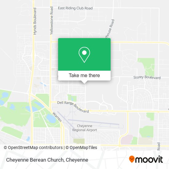 Cheyenne Berean Church map