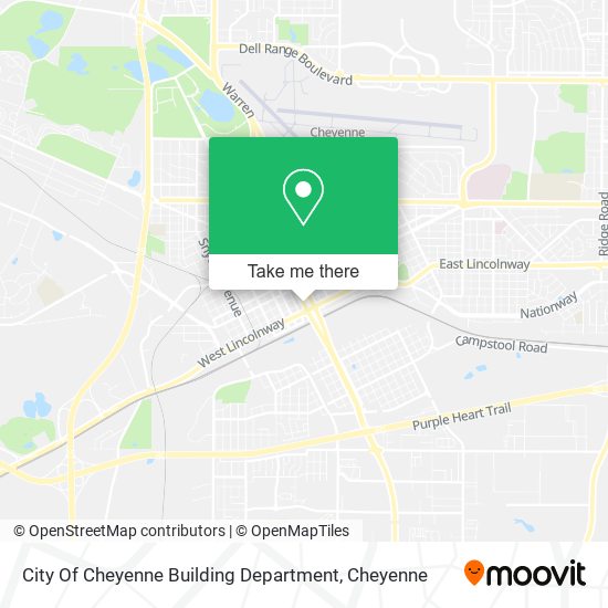 City Of Cheyenne Building Department map