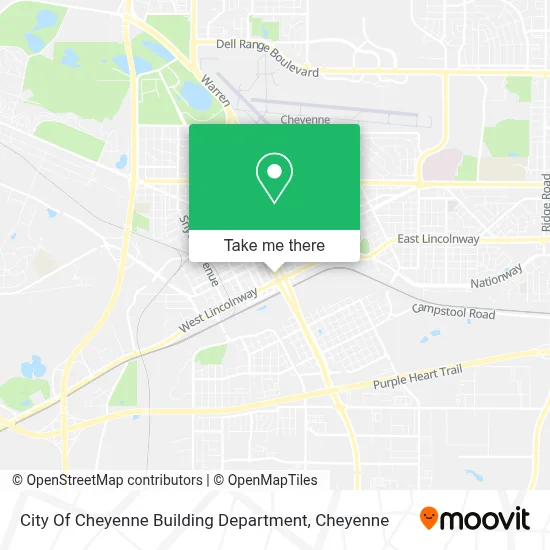 City Of Cheyenne Building Department map