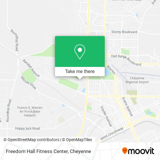 Mapa de Freedom Hall Fitness Center