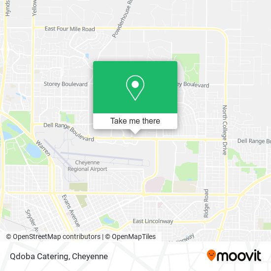 Mapa de Qdoba Catering