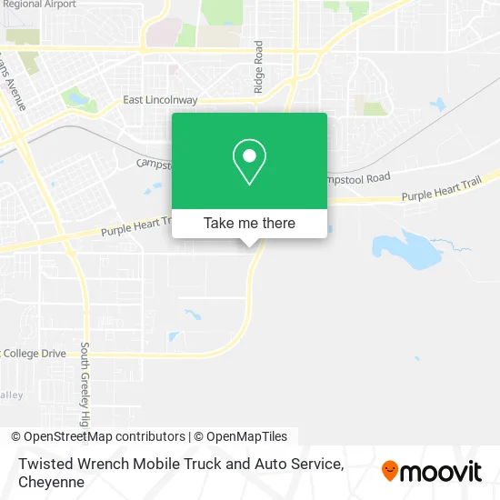 Twisted Wrench Mobile Truck and Auto Service map