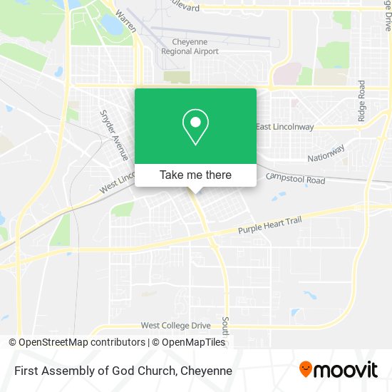 First Assembly of God Church map