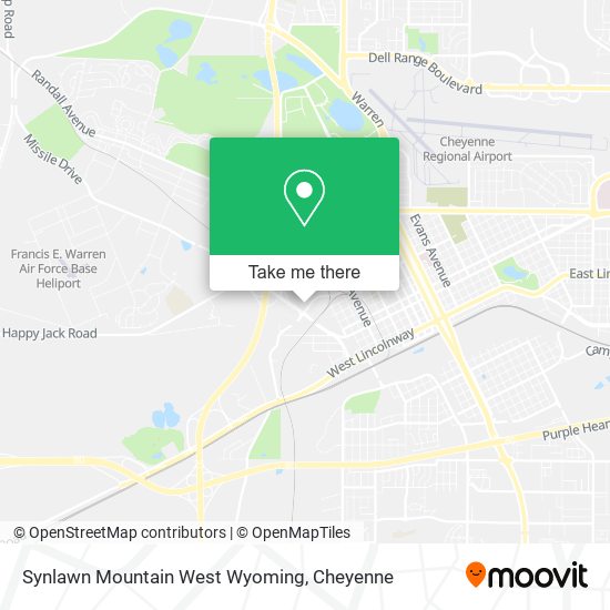 Synlawn Mountain West Wyoming map
