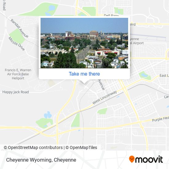 Cheyenne Wyoming map
