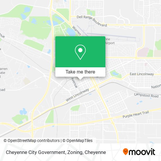 Cheyenne City Government, Zoning map