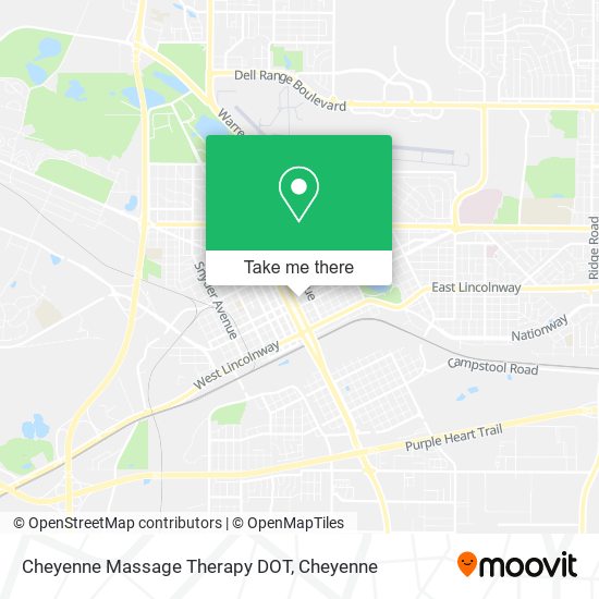 Mapa de Cheyenne Massage Therapy DOT