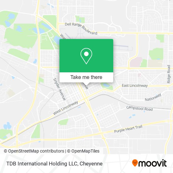 TDB International Holding LLC map
