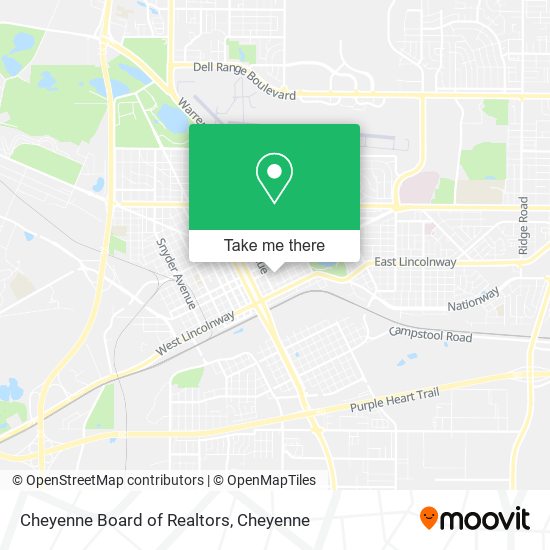 Cheyenne Board of Realtors map