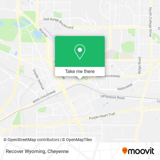 Recover Wyoming map