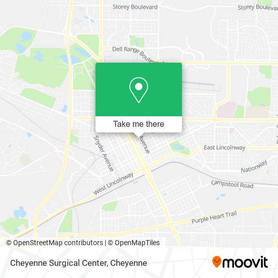 Mapa de Cheyenne Surgical Center