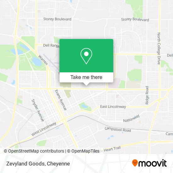 Zevyland Goods map