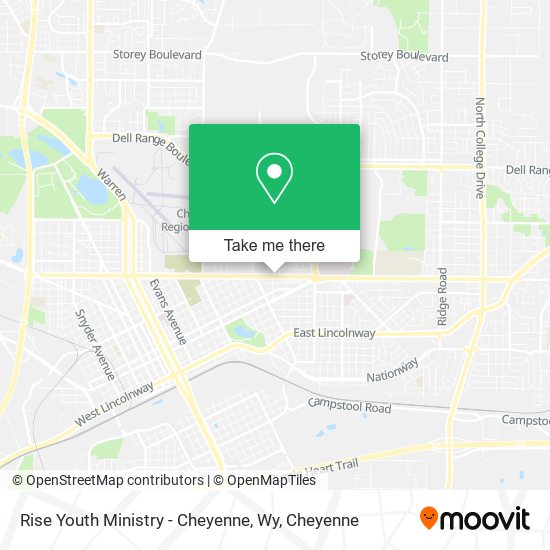 Rise Youth Ministry - Cheyenne, Wy map