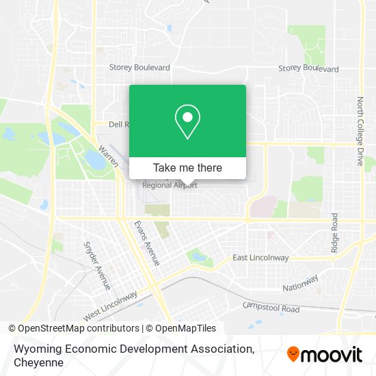Mapa de Wyoming Economic Development Association