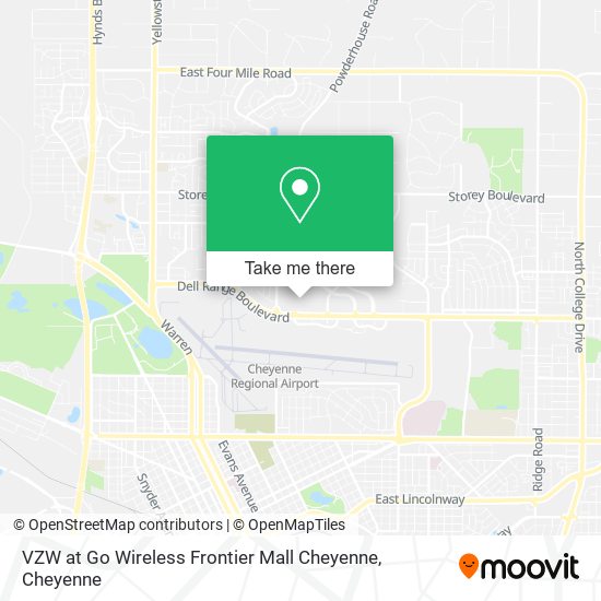 VZW at Go Wireless Frontier Mall Cheyenne map
