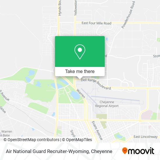 Air National Guard Recruiter-Wyoming map