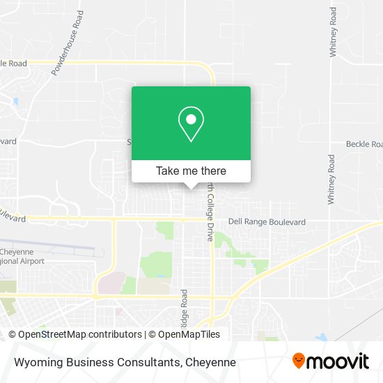 Wyoming Business Consultants map