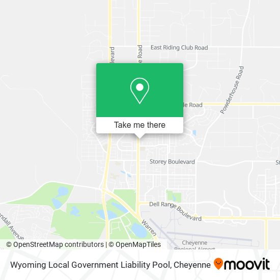 Mapa de Wyoming Local Government Liability Pool