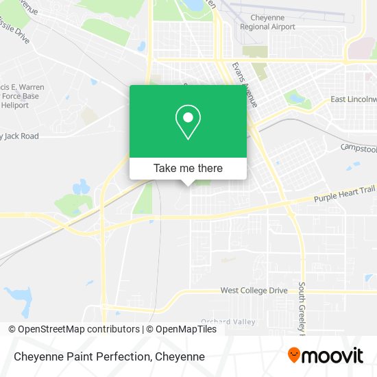 Cheyenne Paint Perfection map