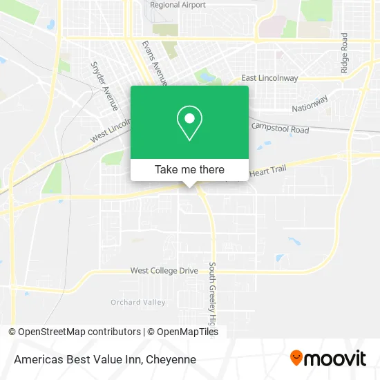 Americas Best Value Inn map