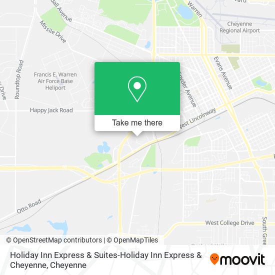 Mapa de Holiday Inn Express & Suites-Holiday Inn Express & Cheyenne