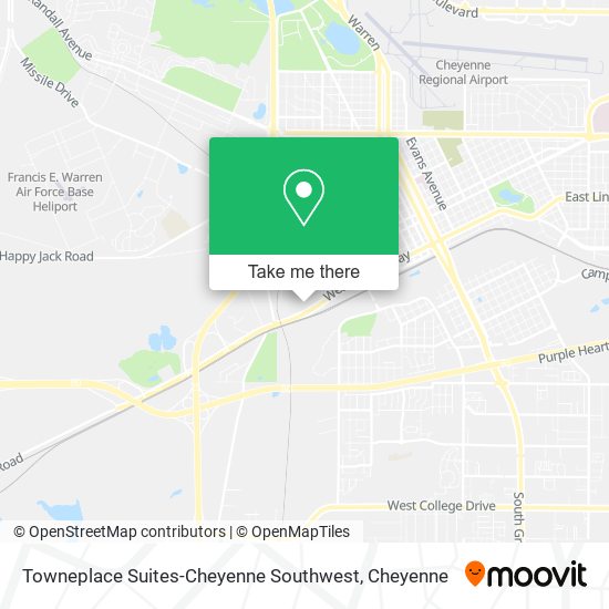 Towneplace Suites-Cheyenne Southwest map