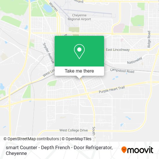 smart Counter - Depth French - Door Refrigerator map