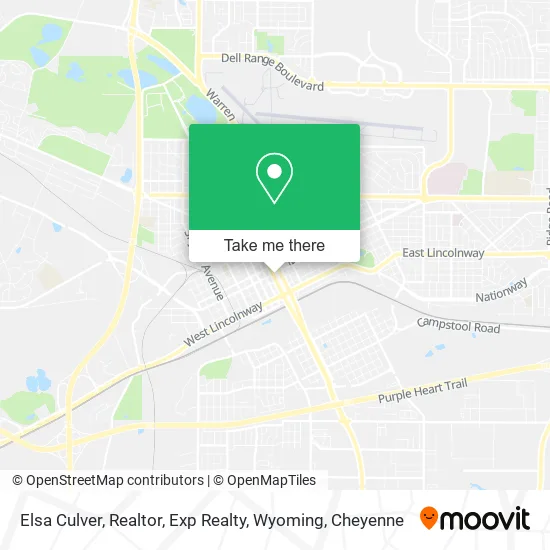 Mapa de Elsa Culver, Realtor, Exp Realty, Wyoming