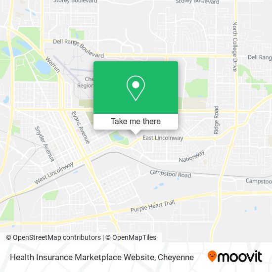 Health Insurance Marketplace Website map