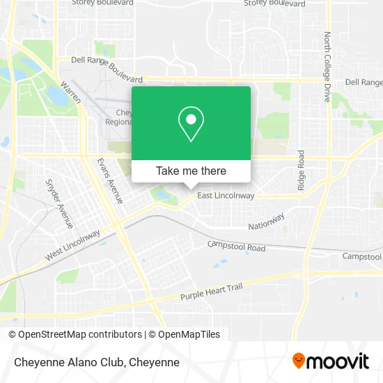 Cheyenne Alano Club map