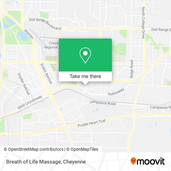 Breath of Life Massage map