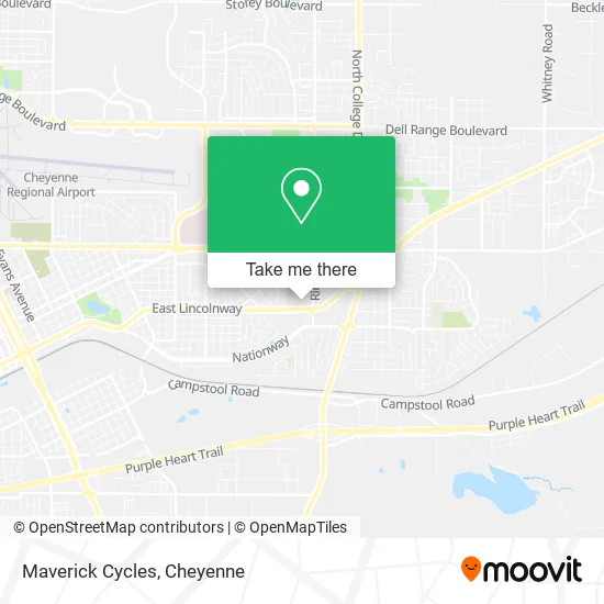 Maverick Cycles map
