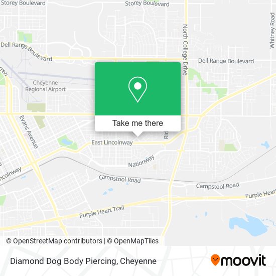 Mapa de Diamond Dog Body Piercing