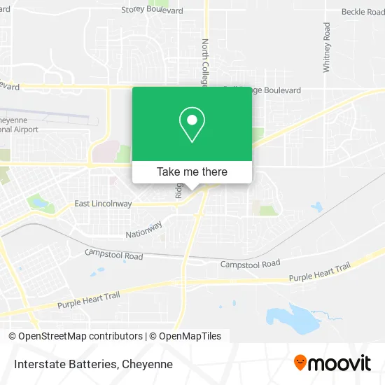 Interstate Batteries map