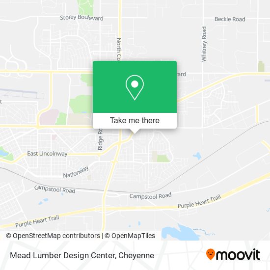 Mead Lumber Design Center map