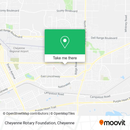 Mapa de Cheyenne Rotary Foundation