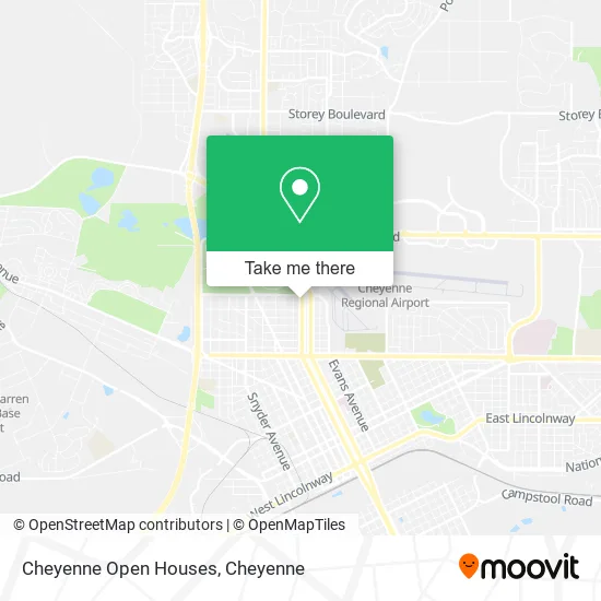 Cheyenne Open Houses map