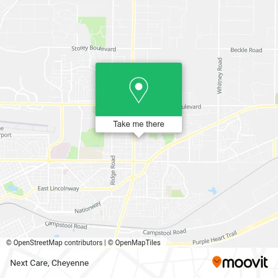 Next Care map